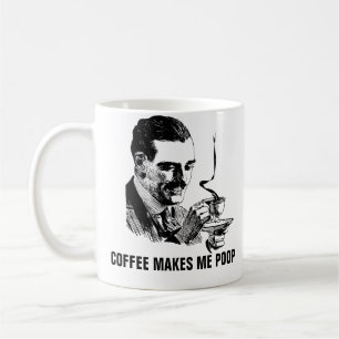 Kaffe gör mig Poop Kaffemugg