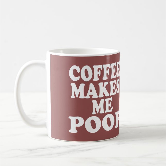 KAFFE GÖR MIG POOP KAFFEMUGG (Vänster)