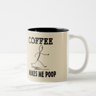 Kaffe gör mig poopen, kaffemugg