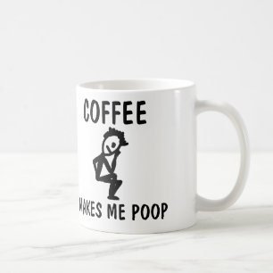 Kaffe gör mig poopen, mugg