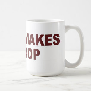 Kaffe gör mig poopen - mugg/kopp kaffemugg