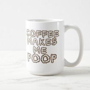 Kaffe gör mig Poopkaffemuggen Kaffemugg
