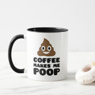 Kaffe gör mig Poopmuggen Mugg