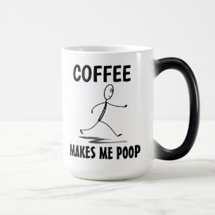 Kaffe gör mig till Poop, FUNNY Coffee Mugg
