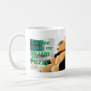Kaffe gör mig varm och Fuzzy Kaffemugg