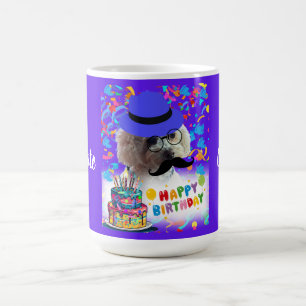 Kaffe grattis på födelsedagen Pudel Mugg