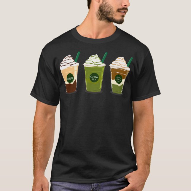 Kaffe - Grönt Tea - Grönt av kaffe T Shirt (Framsida)