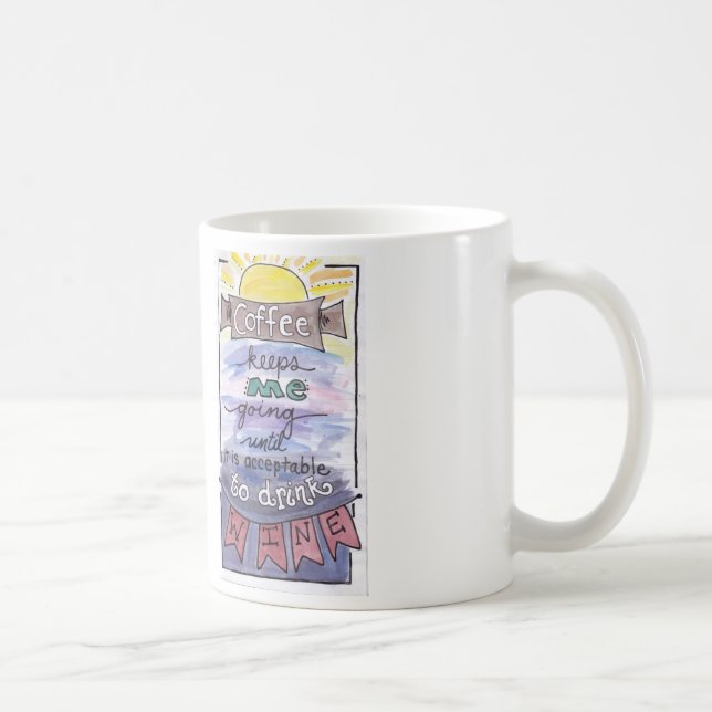 Kaffe håller mig den gående muggen kaffemugg (Höger)