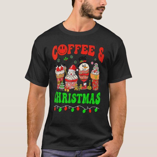 Kaffe Halloween-julkaffe Älskare latte Coz T Shirt (Framsida)