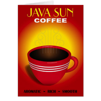 Kaffe Hälsningskort