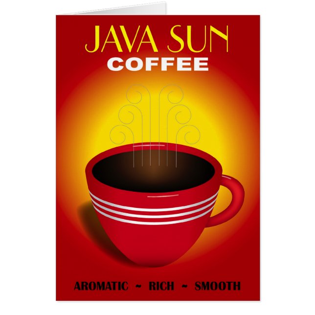 Kaffe Hälsningskort (Framsidan)