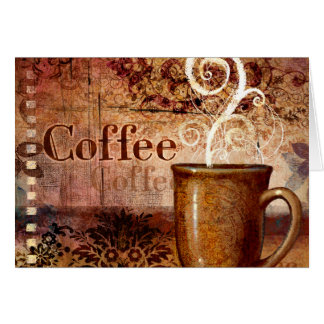 Kaffe Hälsningskort