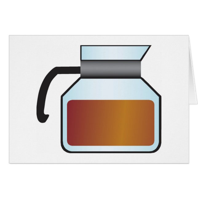 Kaffe Hälsningskort (Framsidan Horizontal)