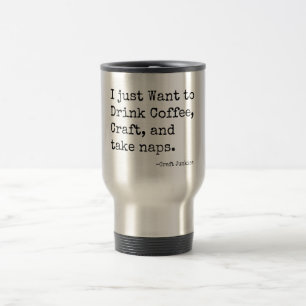 Kaffe, hantverket och taken ta sig en tupplur resemugg