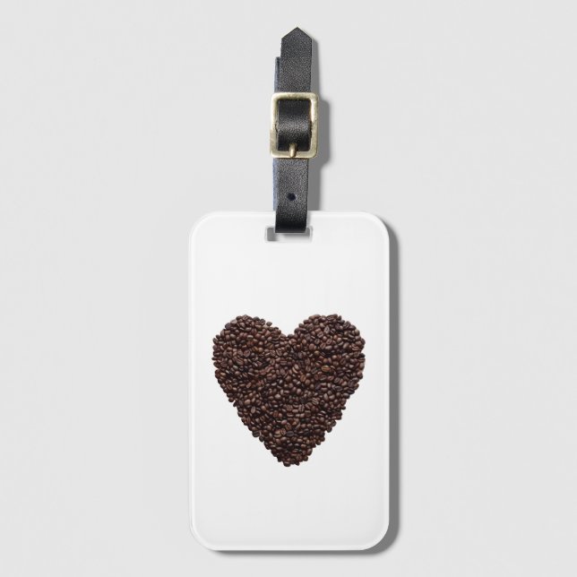 Kaffe Heart Bagagebricka (Framsida vertikal)