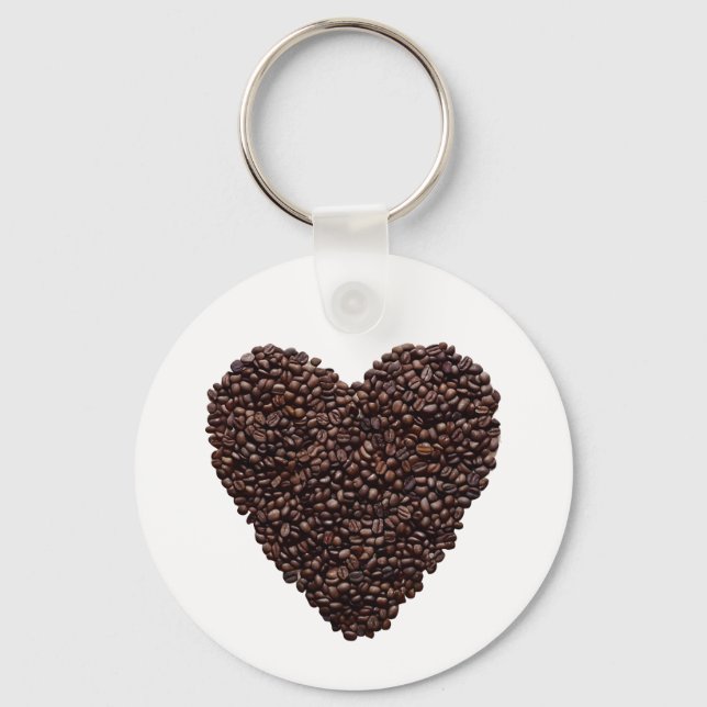 Kaffe Heart Nyckelring (Framsida)