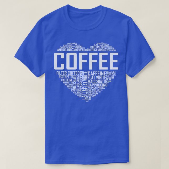 Kaffe Heart T Shirt (Design framsida)