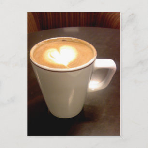 Kaffe Heart Vykort