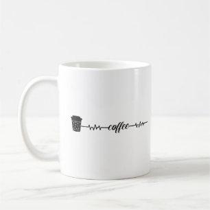 Kaffe Heartslag Kaffee Kopp Caffeine Älskare