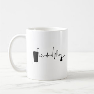 Kaffe Heartslag Kaffee Kopp Caffeine Älskare