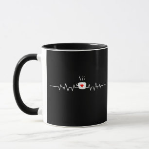 Kaffe Heartslag Kaffee Kopp Caffeine Älskare