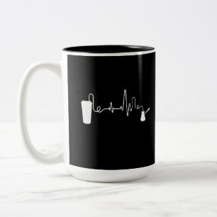 Kaffe Heartslag Kaffee Kopp Caffeine Älskare