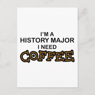 Kaffe - historiemajor vykort