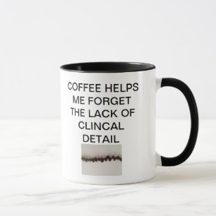 KAFFE HJÄLPER MIG ATT GLÖMMA BRISTEN AV KLINISKT MUGG