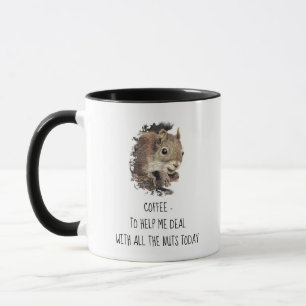 Kaffe hjälper mig att hantera Nöt-ekorren Mugg