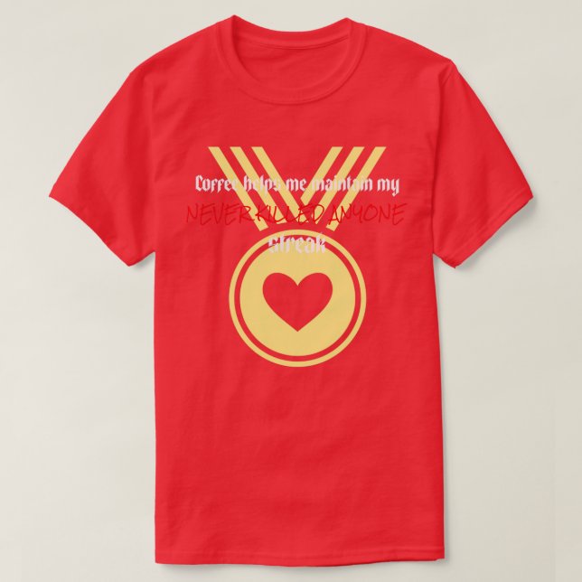 Kaffe hjälper mig att upprätthålla mitt flöde t shirt (Design framsida)