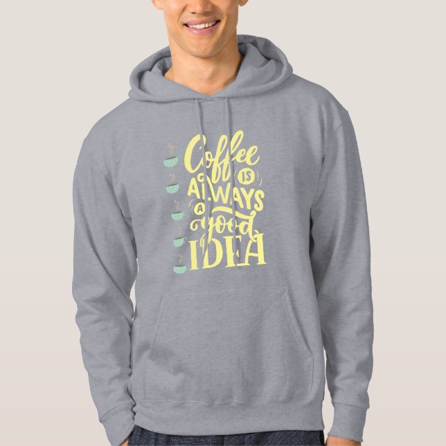 kaffe hoodie (Framsida)