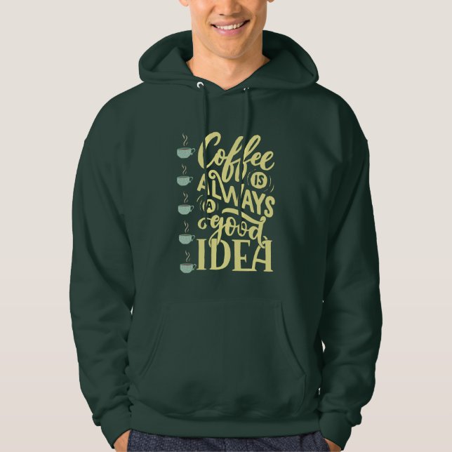 kaffe hoodie (Framsida)