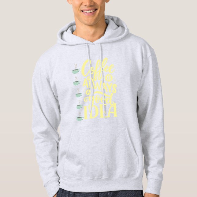 kaffe hoodie (Framsida)