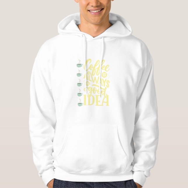kaffe hoodie (Framsida)