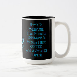 Kaffe Humor Två-Tonad Mugg