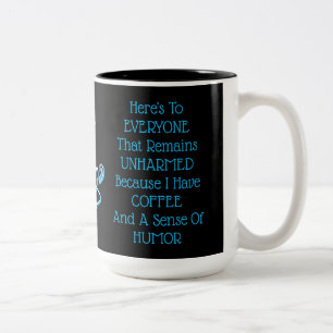 Kaffe Humor Två-Tonad Mugg