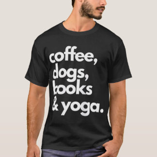 Kaffe Hundar Bokar Yoga My Favorite Sak T Shirt