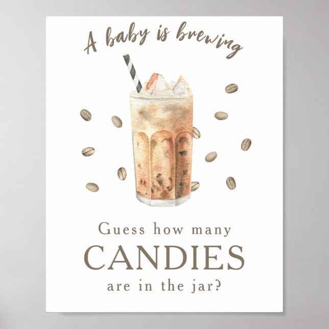 Kaffe - Hur många matsalar finns det i burk? Poster (Framsidan)
