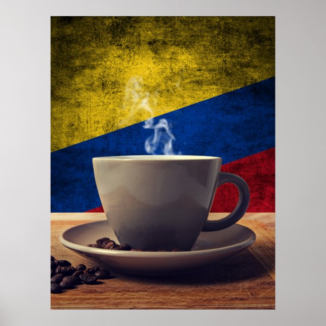 Kaffe i Colombia Poster (Framsidan)