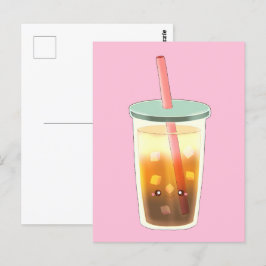 Kaffe i form av karamelliserat kaffe med skum av g vykort