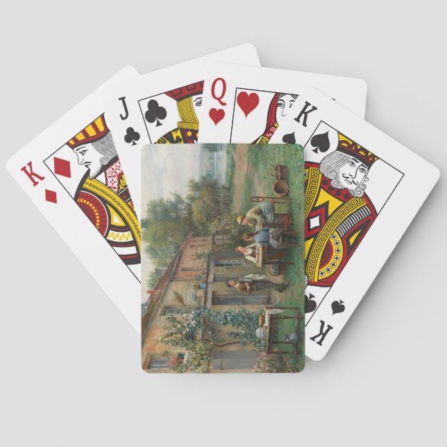 Kaffe i Garden (Fransk liggande) Casinokort (Baksidan)