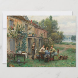 Kaffe i Garden (Fransk liggande) Kort