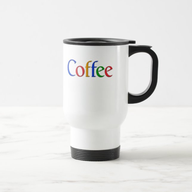 kaffe i google stilsortstravel mug resemugg (Höger)