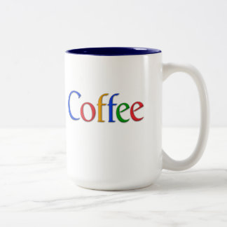kaffe i googlteckensnitt mugg