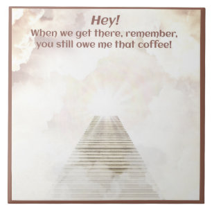Kaffe i himlen kakelplatta
