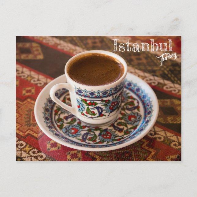 Kaffe i Istanbul, Turkiet Vykort (Framsida)