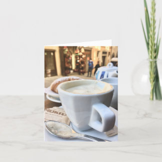 Kaffe i Italien Tack Kort
