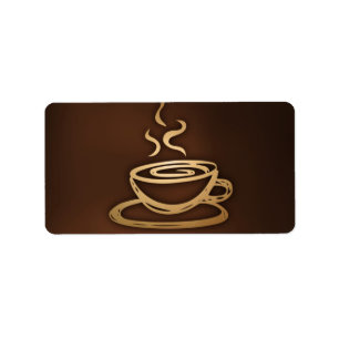 Kaffe i min kopp adressetikett