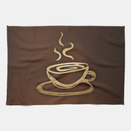 Kaffe i min kopp kökshandduk