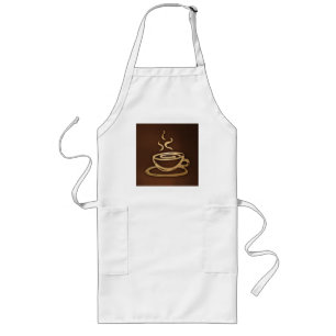 Kaffe i min kopp långt förkläde